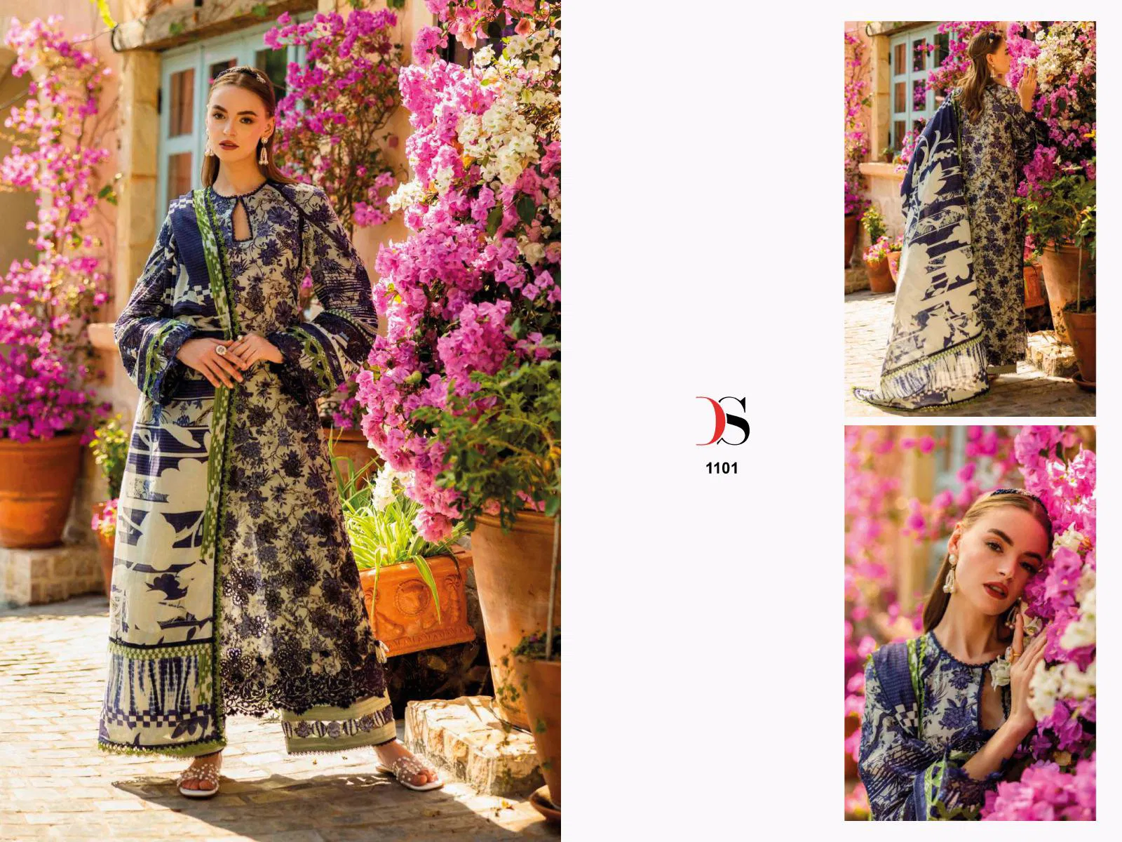 Elaf Chikankari Premium Lawn 26 By Deepsy Cotton Dupatta Pakistani Suits